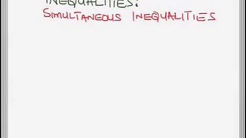 Simultaneous Inequalities