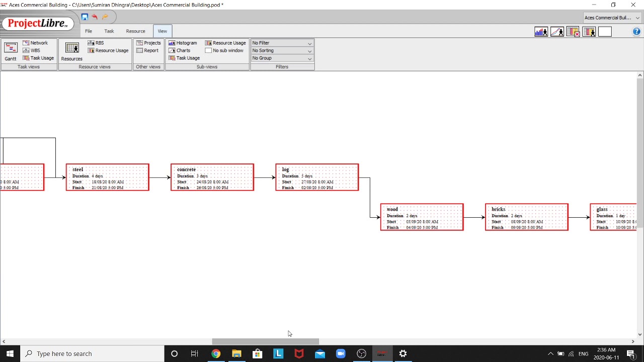 Project Libre Tutorial MGMT - 640 - YouTube
