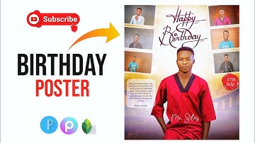 Professional Birthday Poster Design in Pixellab | Easy Phone Tutorial