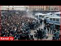 Putin prepares to suppress the rebellion against him with repression; large waves of protests begin