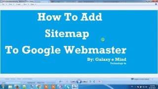 How to add sitemap to google webmaster tool | SEO Training Part # 3