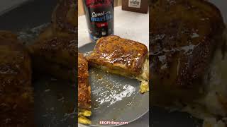 Start your day with Martha&#39;s Cheddar French Toast and Maple Syrup #bbqpitboys #food #recipes