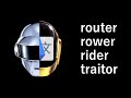 Google translate vs daft punk  router rower rider traitor