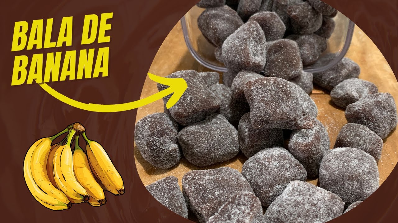 Aprenda o segredo por trás da irresistível bala de banana feita em casa! 🤫🍬