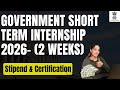 Government Short Term Internship 2026 | NHRC Internship with Stipend and Certification