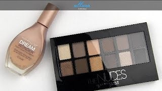 New Maybelline Makeup The Nudes Palette Dream Wonder Fluid-Touch Foundation