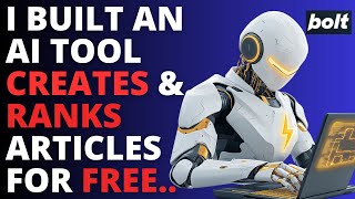 Watch Me Create A FREE Blog Post Generator In 10 Mins (Bolt.New ⚡️)