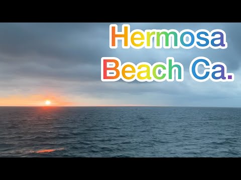 Timelapse of a beautiful sunset at Hermosa Beach California