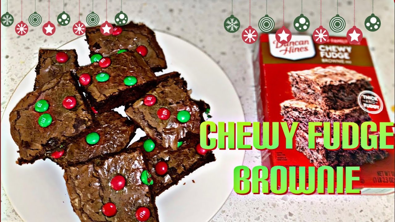 Chewy fudge Brownies Holiday Treats Duncan Hines YouTube