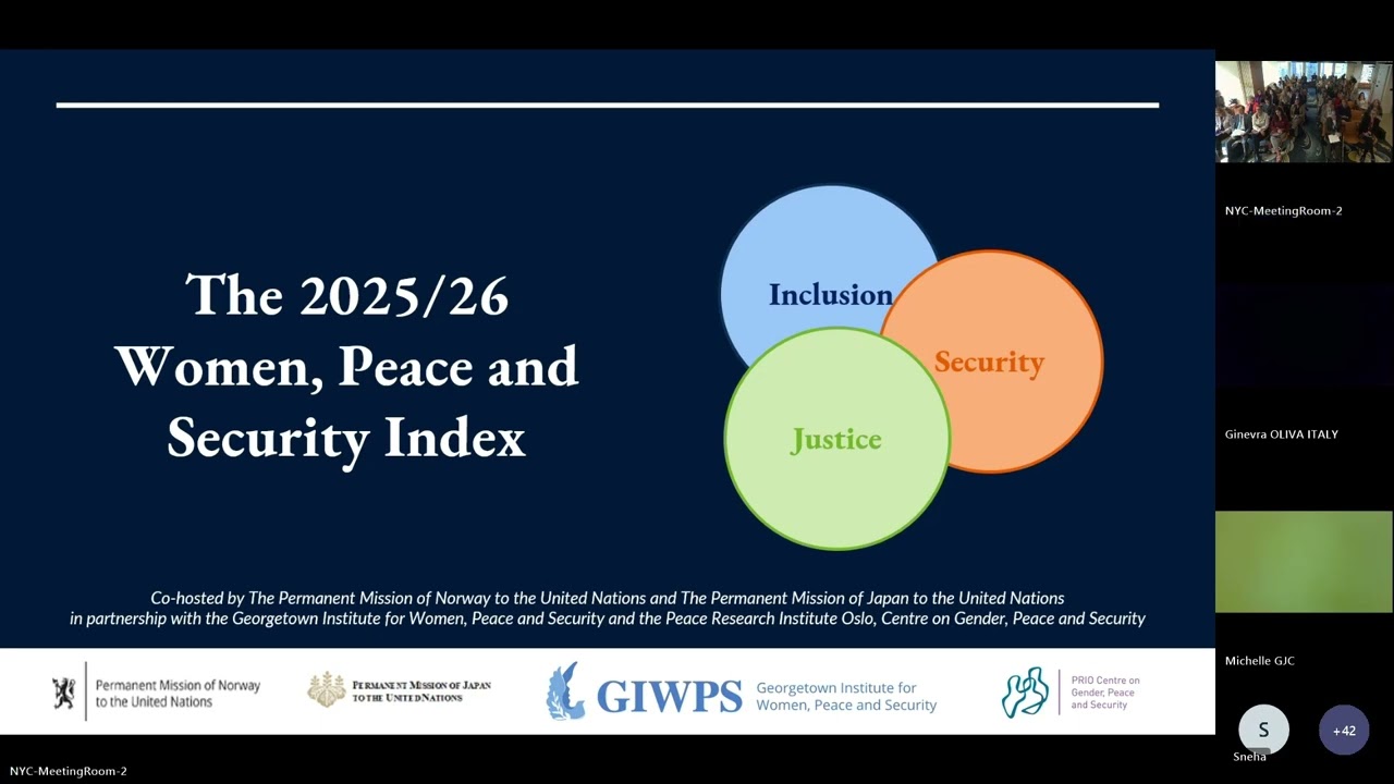 2025/26 Women, Peace and Security Index Launch