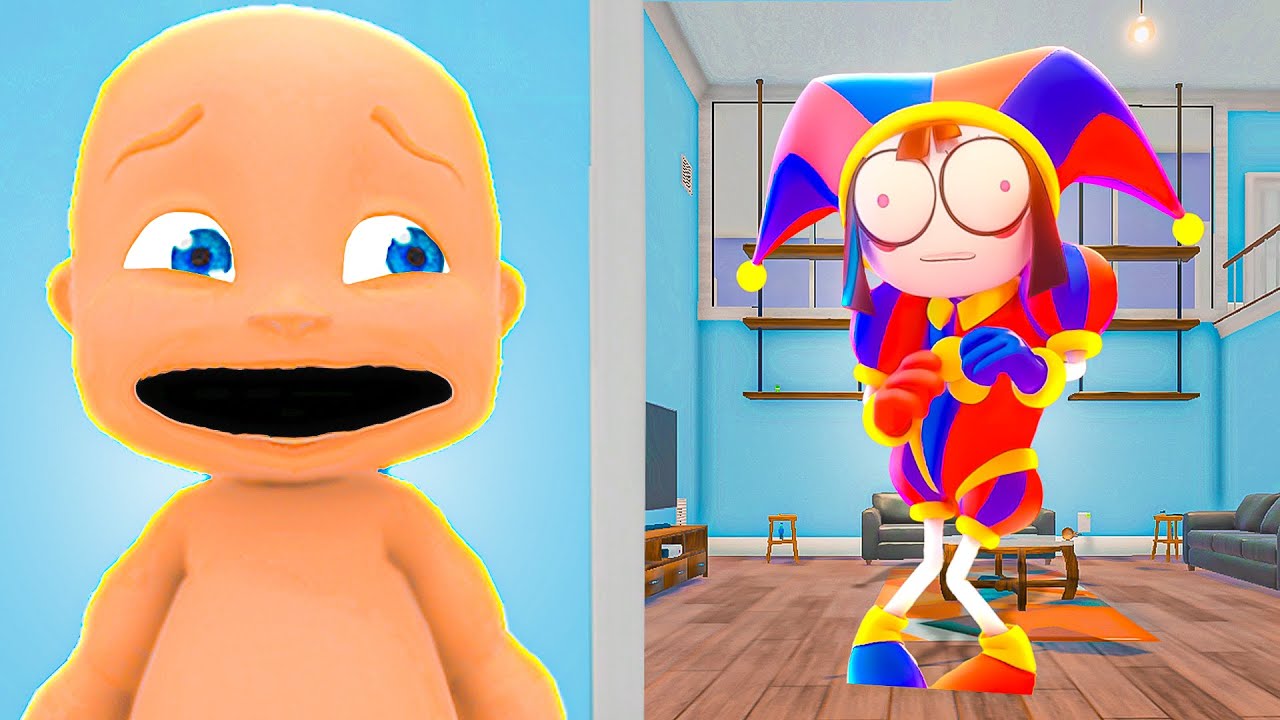 Baby Plays HIDE AND SEEK with POMNI!