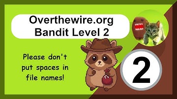 Overthewire - Bandit - Level 2 - Spaces in Filenames