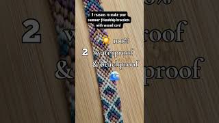 Make yourself a nice waxed cord friendship bracelets and enjoy the sun and summer!