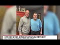 Formerly-unhoused man thanks officer, landlord who gave him 'a new start'