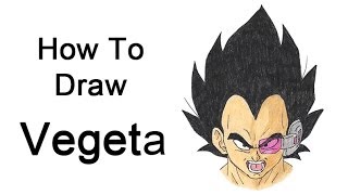 How To Draw Vegeta Dragon Ball