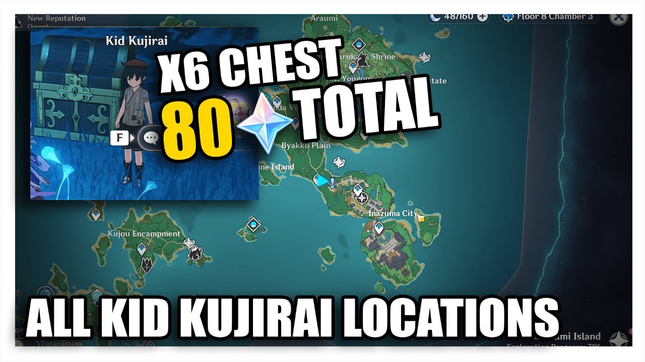All 7 Kid Kujirai Locations Genshin Impact Guide YouTube