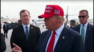 RE-WATCH: Former President Donald Trump arrives in Atlanta for fundraiser