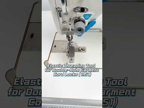 Elastic Threading Tool for Double-Hole Garment Cord Locks. #sewing #versatilesewin #sewinghacks