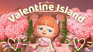 The LOVELIEST Valentine's Themed Island // acnh island tour