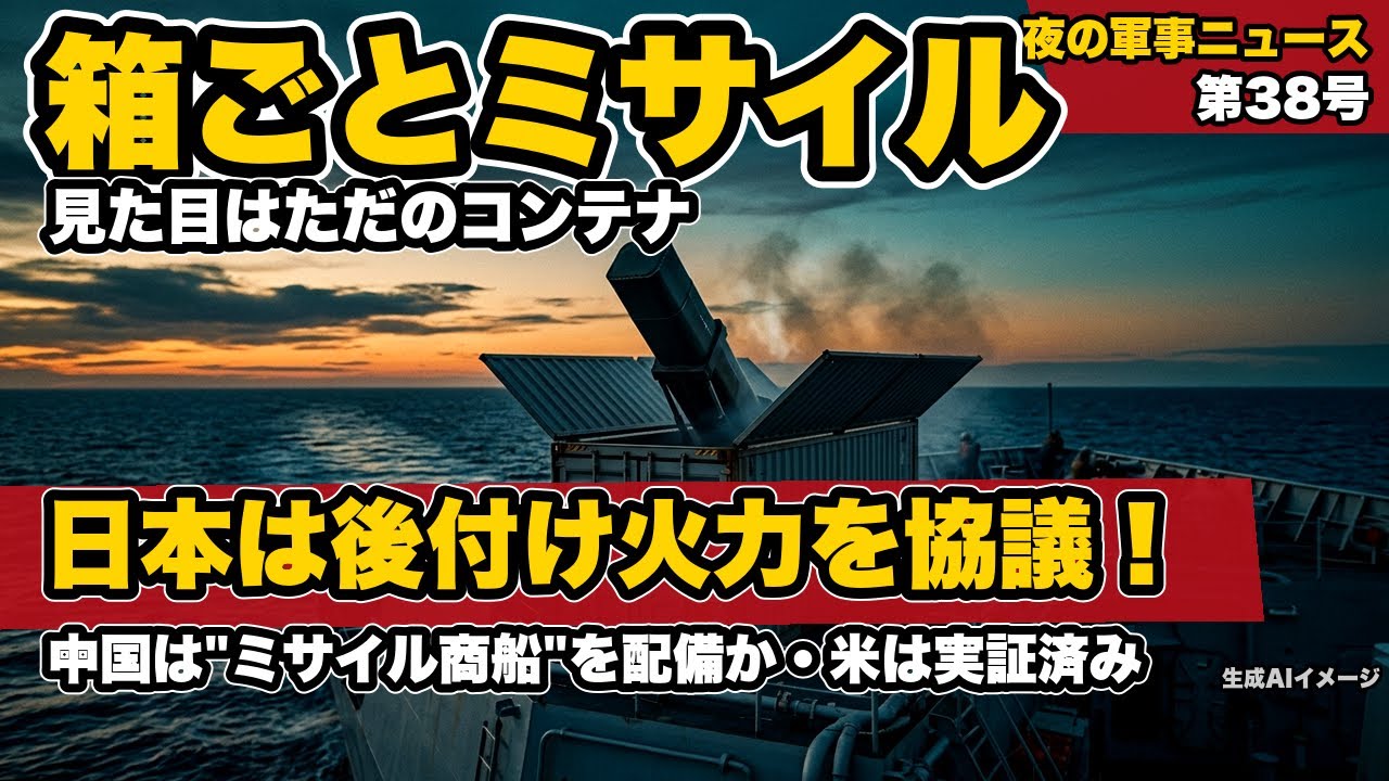対艦ミサイル能力後付増強！】コンテナ型発射機Mk70、日本がライセンス
