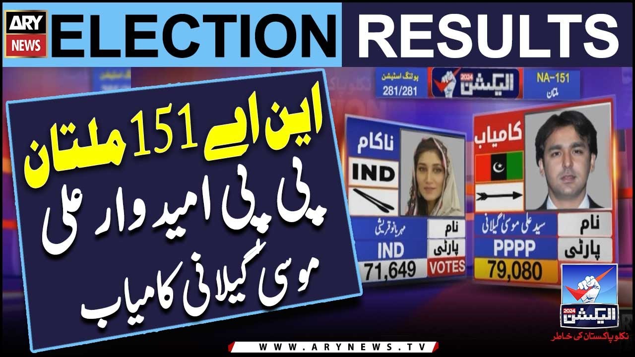 NA-151 Multan: PP candidate Ali Musa Geelani Win | Elections Result | Elections 2024