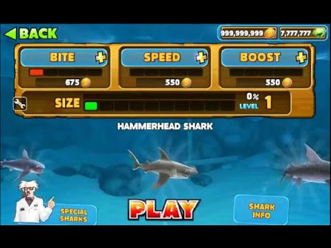 Aplikasi cheat hungry shark evolution