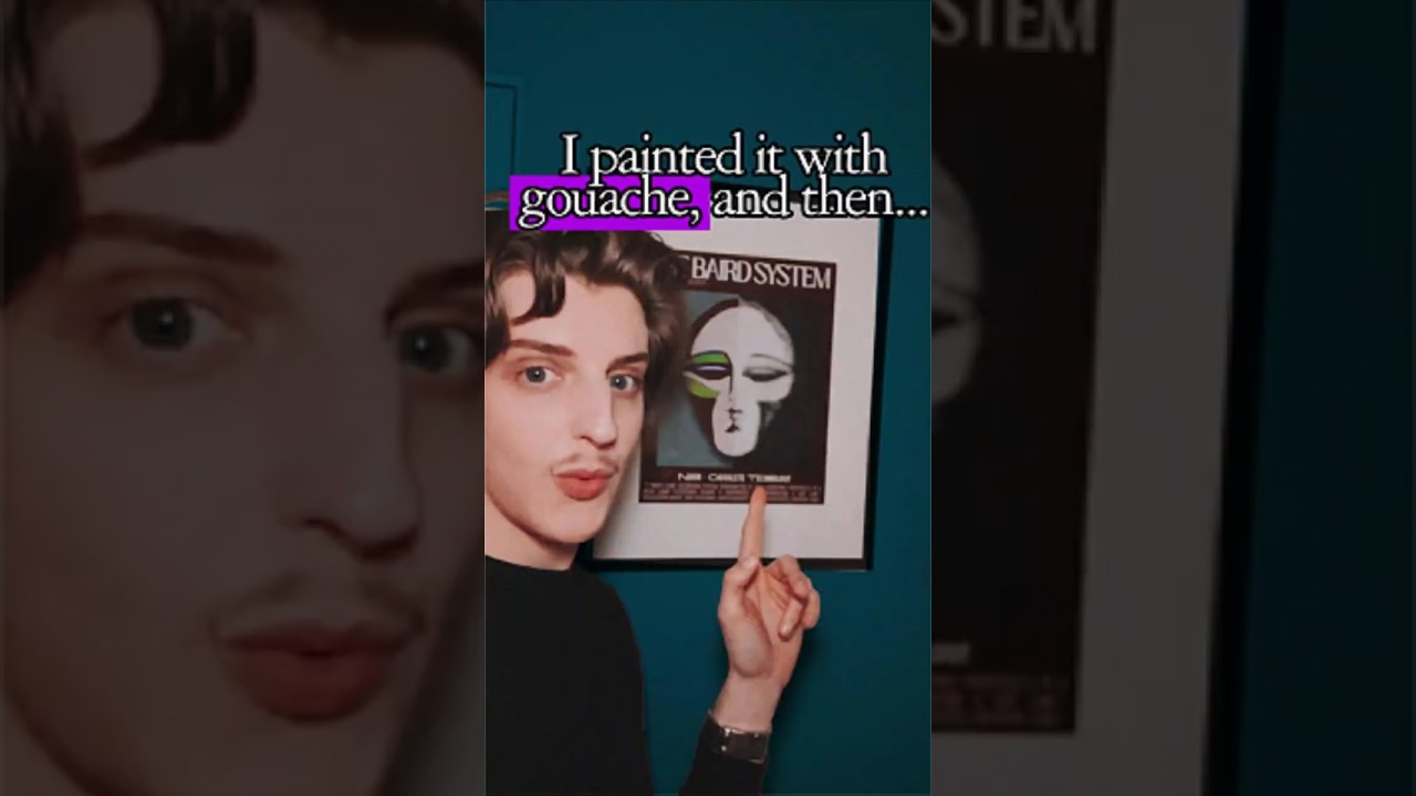 Making of the BAIRD SYSTEM Poster 📺👨🏻‍🎨 #artdeco #painting #design #history #tv