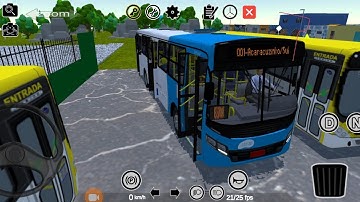 Proton bus simulator urbano com MOD no Android map Acaracuzinho city linha 01 com vip4 