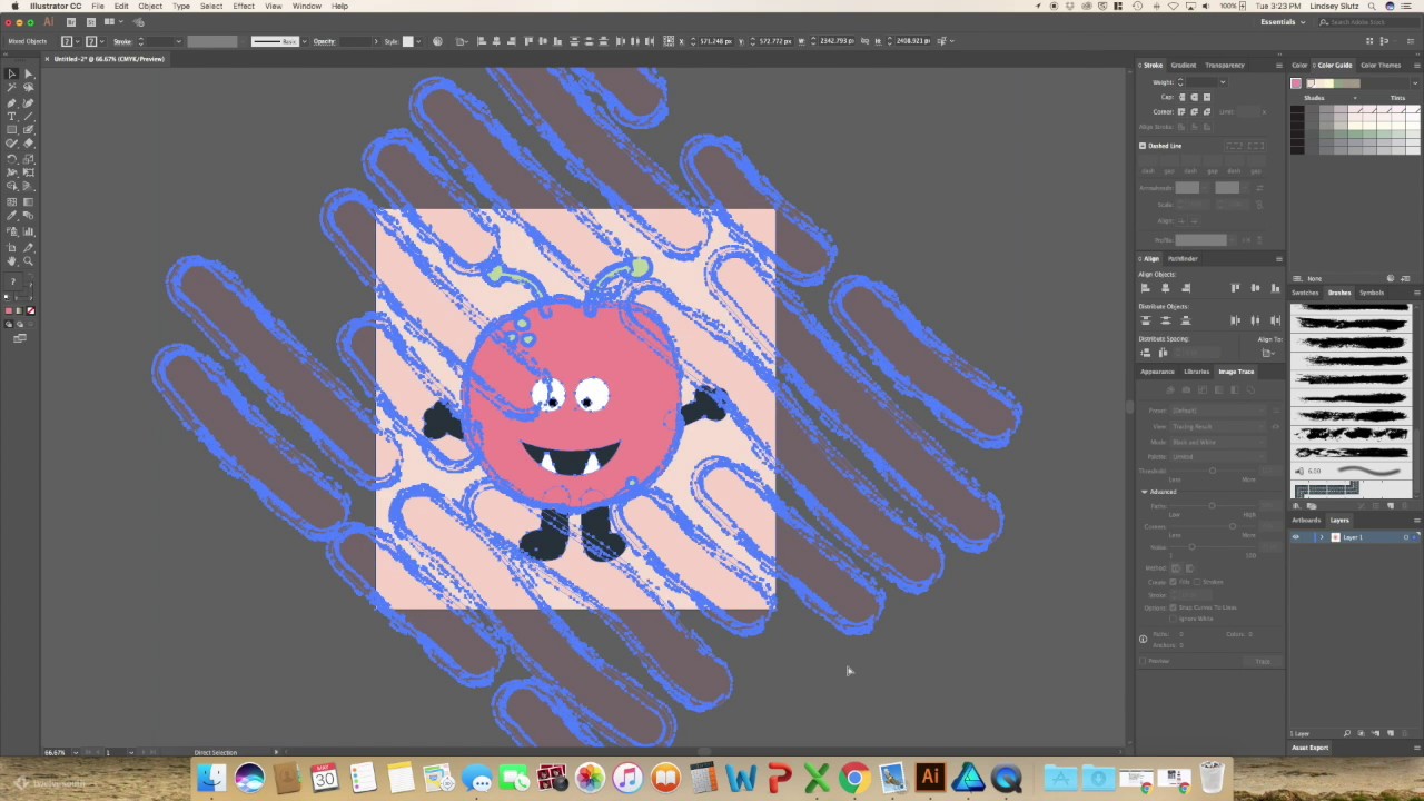 Adding Texture With Brushes Illustrator YouTube