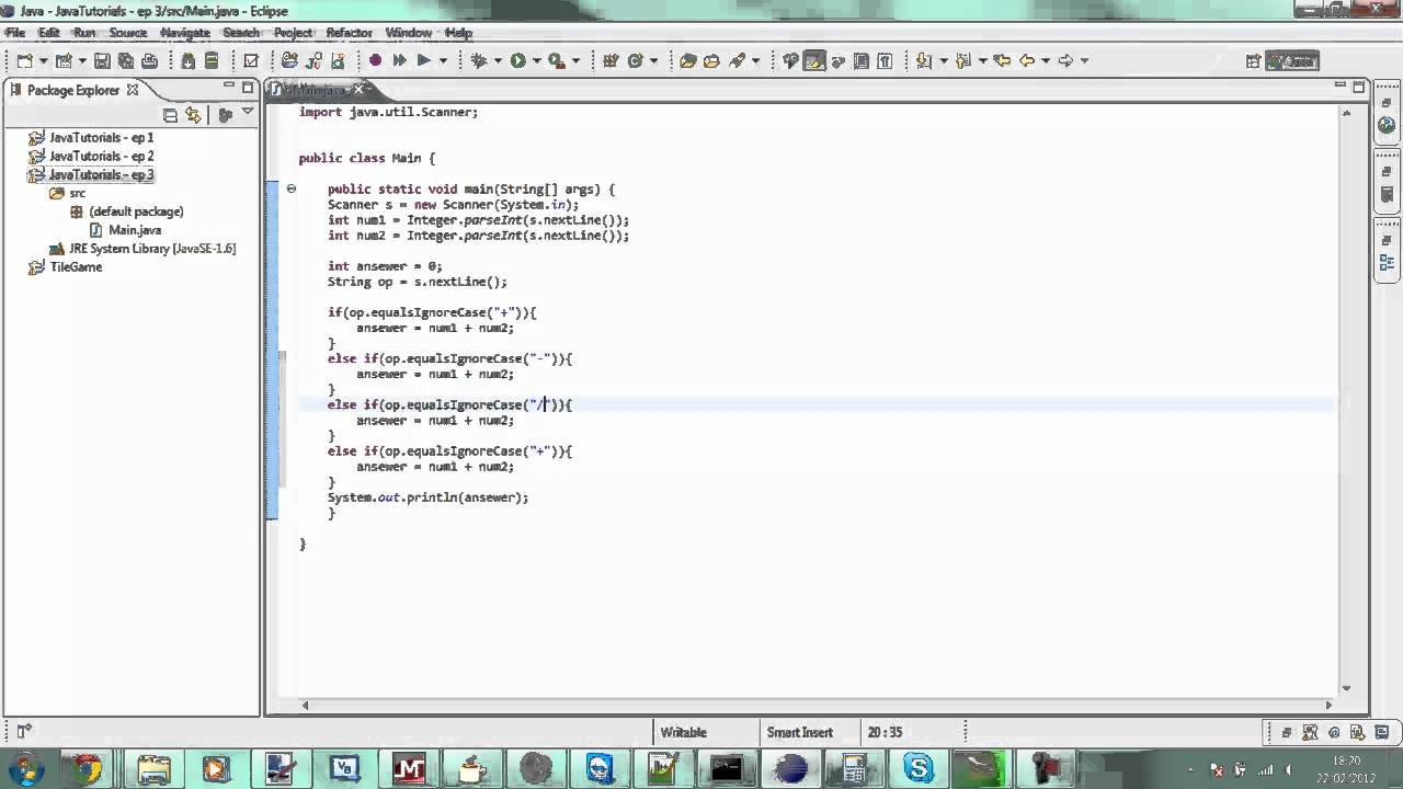 Java for beginners - Episode 3 - A calculator - YouTube
