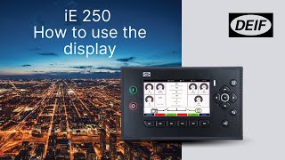 iE 250 - How to use the display
