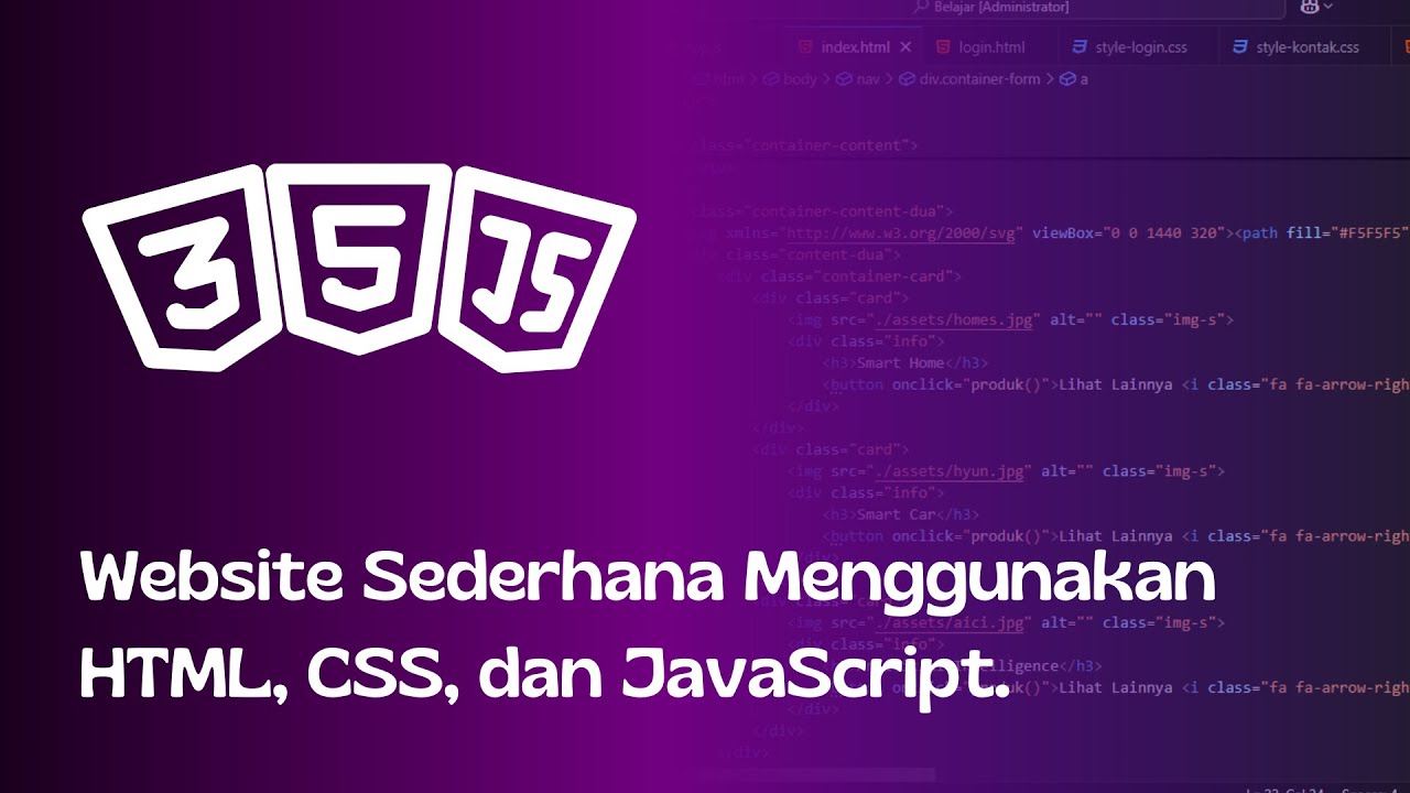 Bangun Website dari Nol Menggunakan HTML, CSS, dan JavaScript Desain ...