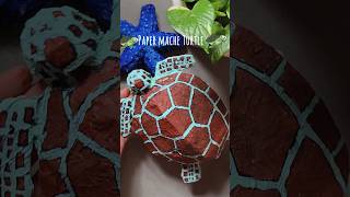 DIY Turtle 🐢 #diy #homemadepapercraft #origami #craft #mache #papermache #turtle