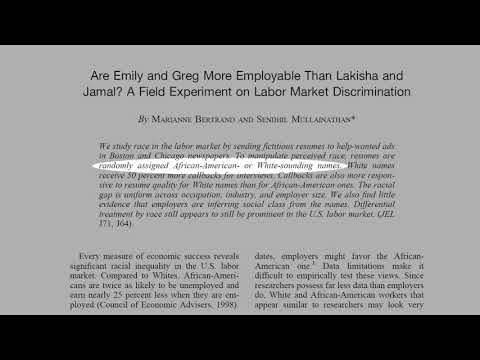 6.14) Are Emily and Greg More Employable Than Lakisha and Jamal?
