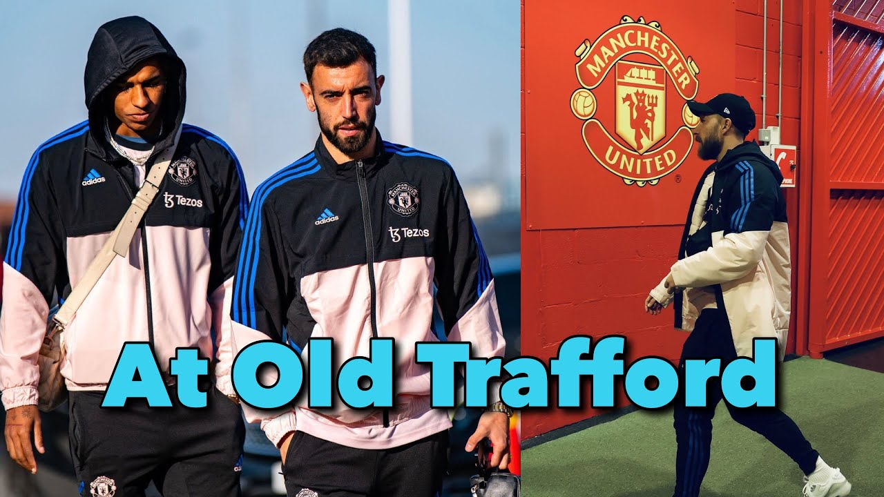 Team At Old Trafford For Premier League Clash Vs Everton F.C