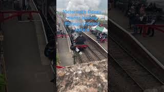 Two trains leaving leaving Bishops Lydeard