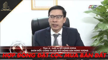 Hợp đồng đặt cọc chuyển nhượng đất nền - Luật sư Đỗ Đăng Khoa