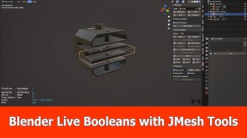 Blender 2.8 / 2.90 Live Booleans Tutorial with JMesh Tools
