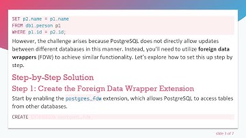 Seamlessly Update Table Records Across Databases in PostgreSQL