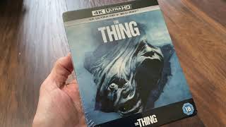 The Thing 4k UltraHD Blu-ray amazon uk exclusive steelbook Edition Unboxing