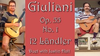 Giuliani -Op 55 No 1 - Classical Guitar Duet With Justin Hatt