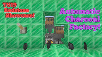 Minecraft Xbox/Playstation :: Automatic Charcoal Factory V1 {TU19 Showcase}