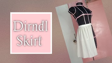 Draping Dirndl Skirt