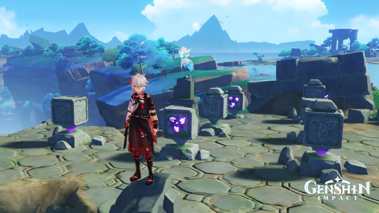 Asi se completa el mecanismo de 8 cubos en Watatsumi | AXFOR Genshin Impact