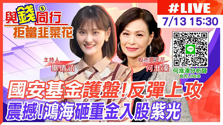 【与钱同行｜拒当韭菜花】 "国安基金"启动护盘！"台积电"飙起来  "鸿海"砸重金入股"中国紫光"为抢"半导体"一杯羹？ 何淮臻 @CtiFinance  20220713 - 天天要闻