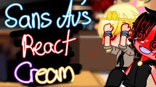 ♥️🎇Sans Au's 🎆♥️React ✨️Cream🐄 『Crossxdream』 • Ft.UndertaleAu💖 • By Crazy_Call😎