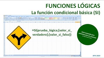 Funciones lógicas: la función condicional básica (SI)