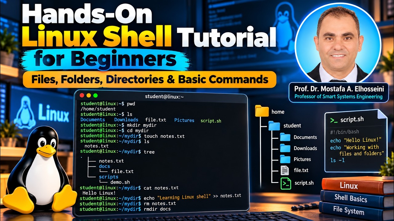 OS Lecture 21 - Hands On Linux Shell Tutorial for Beginners 01 - YouTube