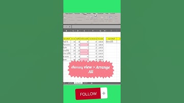 เปิด 2 ชีทพร้อมกันในไฟล์เดียว #exceltricks #exceltutorial #excel #googlesheets #exceltrips #howto