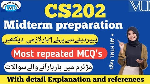 CS202 midterm preparation 2025||cs202 midterm preparation by learning with universe #cs202 #midterm